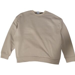 Essentials Men's Tan and Cream Jumper